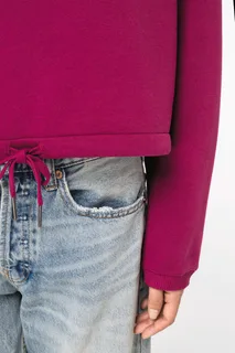 Native Spirit Ecologische cropped damessweater met ronde hals – foto 5
