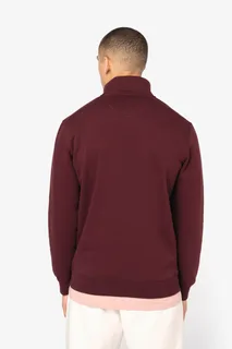 Native Spirit Ecologische herensweater met opstaande ritskraag – foto 4