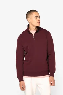 Native Spirit Ecologische herensweater met opstaande ritskraag – foto 3