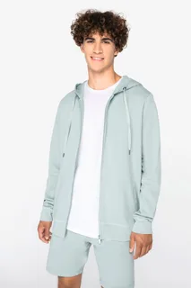 Native Spirit Ecologische uniseks sweater met rits en capuchon French Terry – foto 2