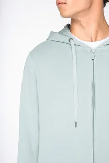Native Spirit Ecologische uniseks sweater met rits en capuchon French Terry – foto 6