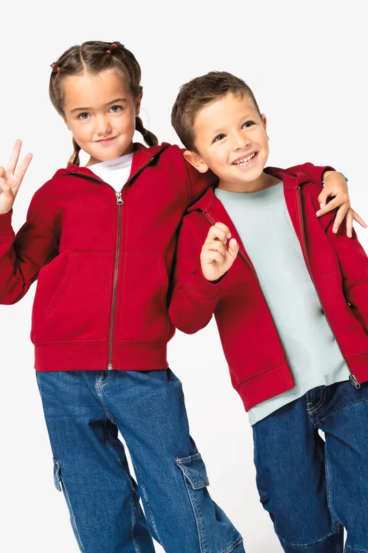 Native Spirit Ecologisch kindersweatvest met capuchon