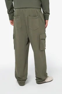 Native Spirit Eco-friendly men's French Terry washed effect cargo trousers – foto 10