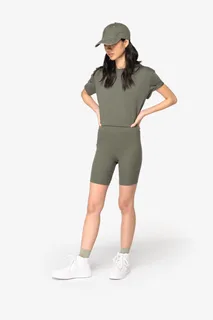 Native Spirit Ecologische geribde damesshort – foto 3