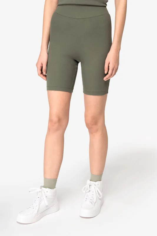 Native Spirit Ecologische geribde damesshort