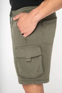 Native Spirit Duurzame verwassen herencargoshort van French Terry – foto 4