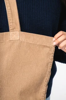 Native Spirit Eco-friendly corduroy washed effect bag – foto 2