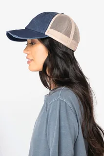 Native Spirit Eco-friendly unisex ripped effect trucker cap – foto 2