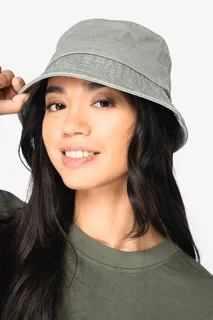 Native Spirit Eco-friendly unisex washed effect bucket hat – foto 3