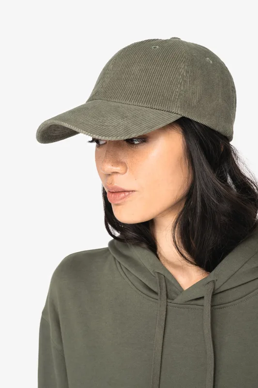 Native Spirit Eco-friendly unisex corduroy cap 6 panels