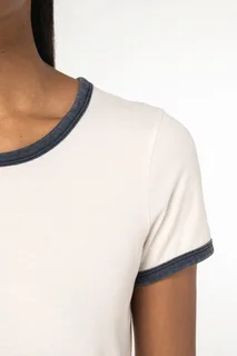 Native Spirit Eco-friendly ladies' ringer t-shirt with washed effect binding – foto 7