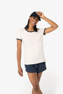 Native Spirit Eco-friendly ladies' ringer t-shirt with washed effect binding – foto 3