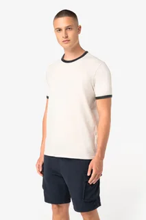 Native Spirit Eco-friendly men's ringer t-shirt with washed effect binding – foto 3