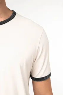 Native Spirit Eco-friendly men's ringer t-shirt with washed effect binding – foto 6