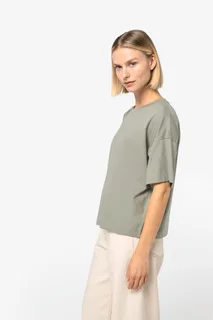 Native Spirit Duurzaam boxy dames-T-shirt met afhangende schouders – foto 5