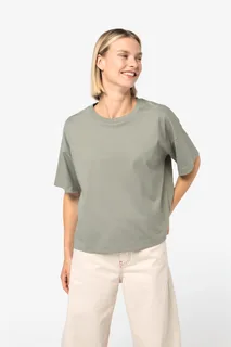 Native Spirit Duurzaam boxy dames-T-shirt met afhangende schouders – foto 3