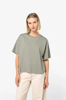 Native Spirit Duurzaam boxy dames-T-shirt met afhangende schouders – foto 1