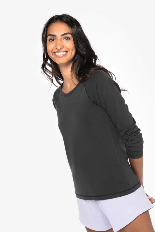 Native Spirit Eco-friendly ladies’ long sleeve raglan t-shirt