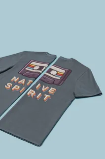Native Spirit Eco-friendly unisex washed effect t-shirt – foto 5