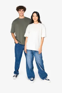 Native Spirit Eco-friendly unisex oversize French Terry t-shirt – foto 2