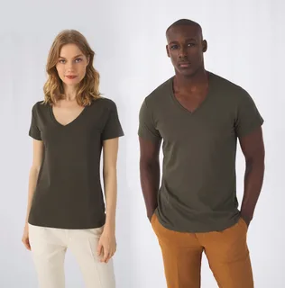 B&C T-shirt met V-hals – foto 2