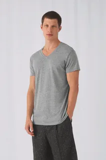 B&C Triblend T-shirt met V-hals – foto 1