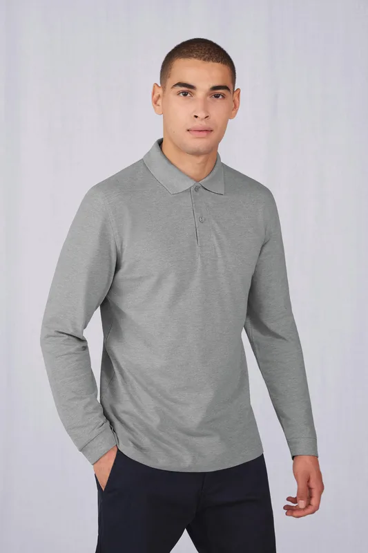 B&C MY POLO 210 Heren lange mouwen