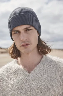 Beechfield Organic cotton beanie with technical patch – foto 3