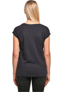 Build Your Brand Dames t-shirt met mouwen met omslag – foto 11