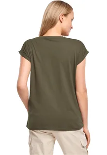 Build Your Brand Dames t-shirt met mouwen met omslag – foto 10