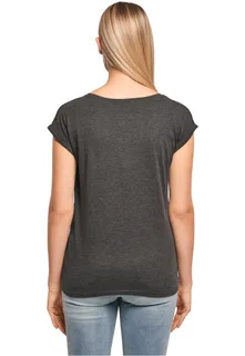 Build Your Brand Dames t-shirt met mouwen met omslag – foto 13