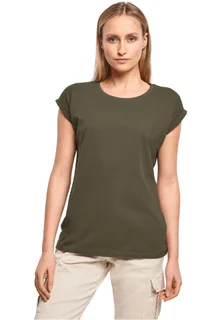 Build Your Brand Dames t-shirt met mouwen met omslag – foto 17