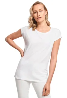 Build Your Brand Dames t-shirt met mouwen met omslag – foto 16