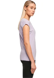 Build Your Brand Dames t-shirt met mouwen met omslag – foto 5