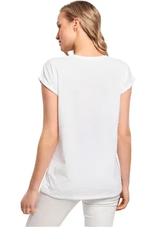 Build Your Brand Dames t-shirt met mouwen met omslag – foto 9