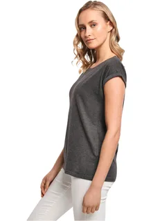 Build Your Brand Dames t-shirt met mouwen met omslag – foto 8