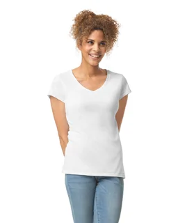 Gildan Dames Softstyle T-shirt met V-hals – foto 4