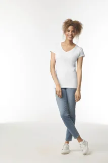 Gildan Dames Softstyle T-shirt met V-hals – foto 12