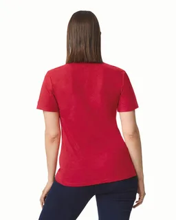 Gildan Dames Softstyle polo van dubbel piqué – foto 5
