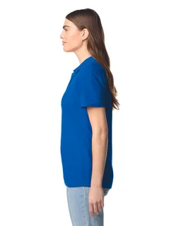 Gildan Dames Softstyle polo van dubbel piqué – foto 2