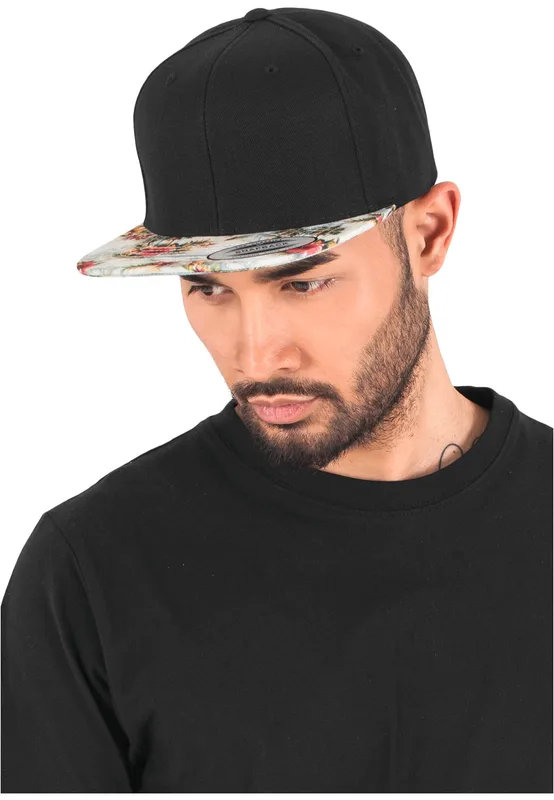 Flexfit Snapbackpet met bloemenmotief
