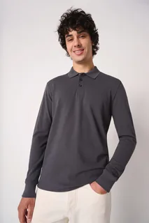 iDeal Basic Brand Men's pique LSL polo shirt – foto 1