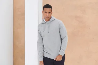 Henbury Ecologische unisex sweater met capuchon – foto 2