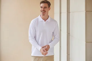 Henbury Coolplus® polo met lange mouwen – foto 1