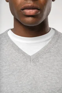 Kariban Men's eco-friendly V-neck jumper – foto 3
