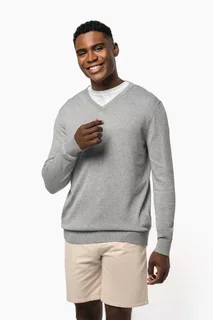 Kariban Men's eco-friendly V-neck jumper – foto 1