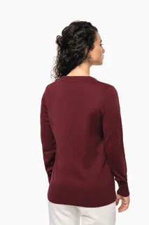 Kariban Dames pullover met v-hals – foto 2