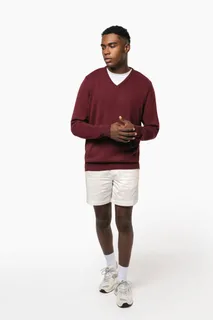 Kariban Heren pullover met v-hals – foto 5