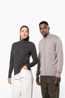 Kariban Heren cardigan met rits – foto 7