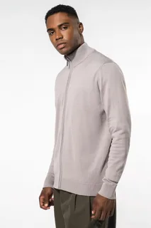 Kariban Heren cardigan met rits – foto 1